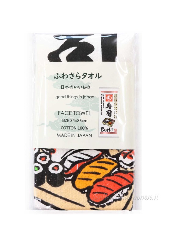 Tenugui towel sushi design