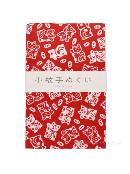 Tenugui bandana small cats maneki neko