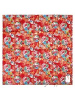 Furoshiki fans and flowers motif (52x52cm)