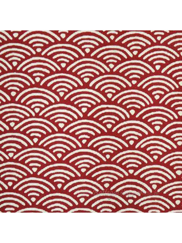 Furoshiki wave pattern (52x52cm) blue, red