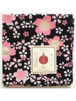 Furoshiki with sakura motif (5x53cm) Black