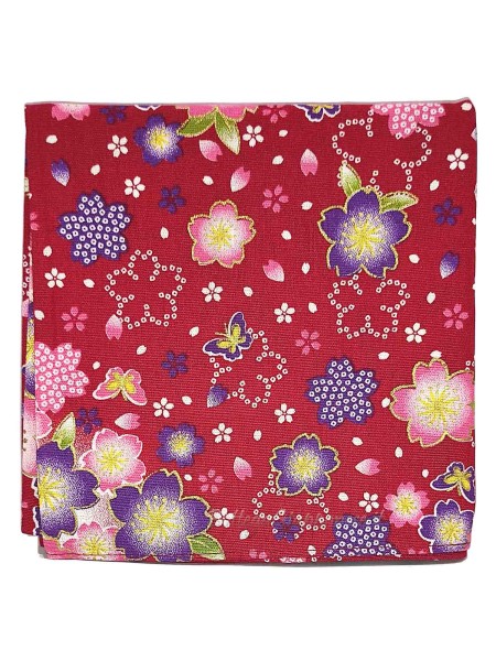 Furoshiki sakura pattern (53x53cm) red