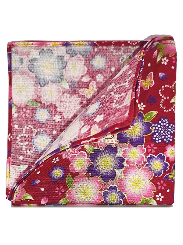 Furoshiki sakura pattern (53x53cm) red