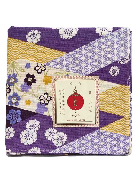 Furoshiki japan pattern (53x53cm) purple