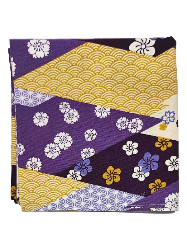 Furoshiki japan pattern (53x53cm) purple