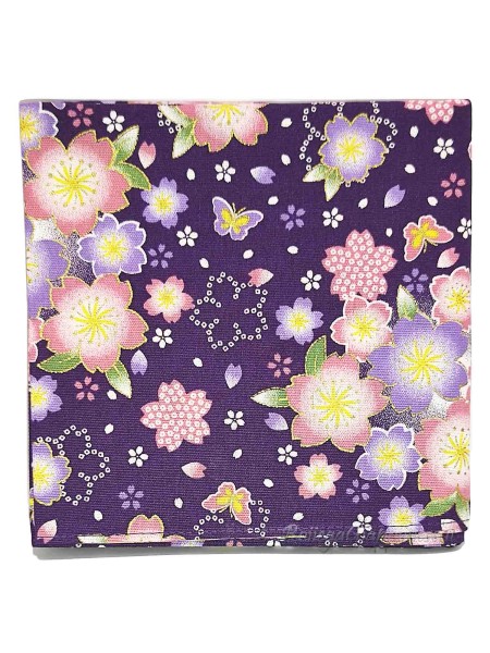 Furoshiki sakura motif (53x53cm) purple