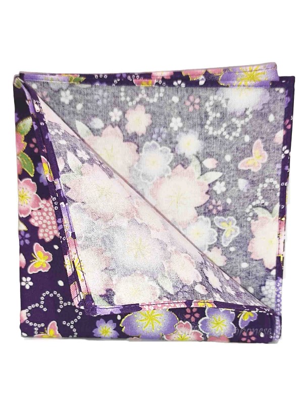 Furoshiki sakura motif (53x53cm) purple