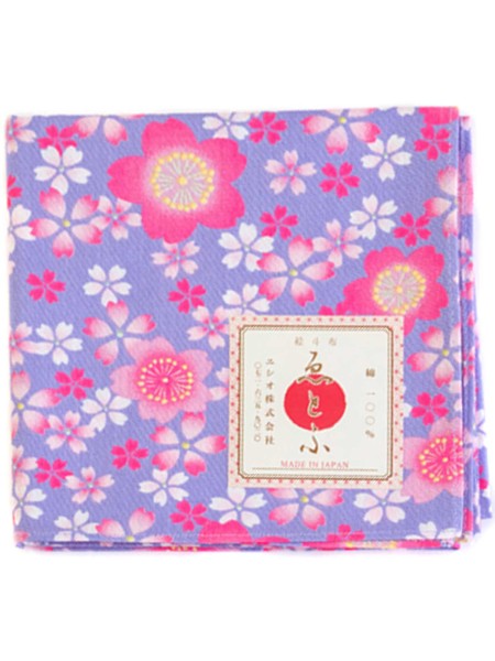 Furoshiki with sakura motif (5x53cm) lilac