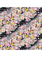 Furoshiki black sakura motif (53x53cm)