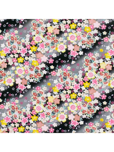 Furoshiki black sakura motif (53x53cm)