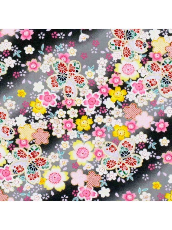 Furoshiki black sakura motif (53x53cm)