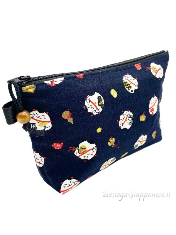 Japanese fabric makeup pouch holder