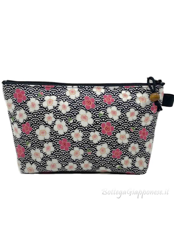 Japanese fabric makeup pouch holder