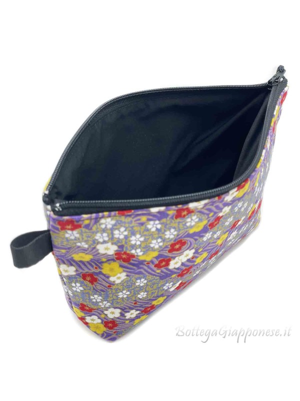 Japanese fabric makeup pouch holder