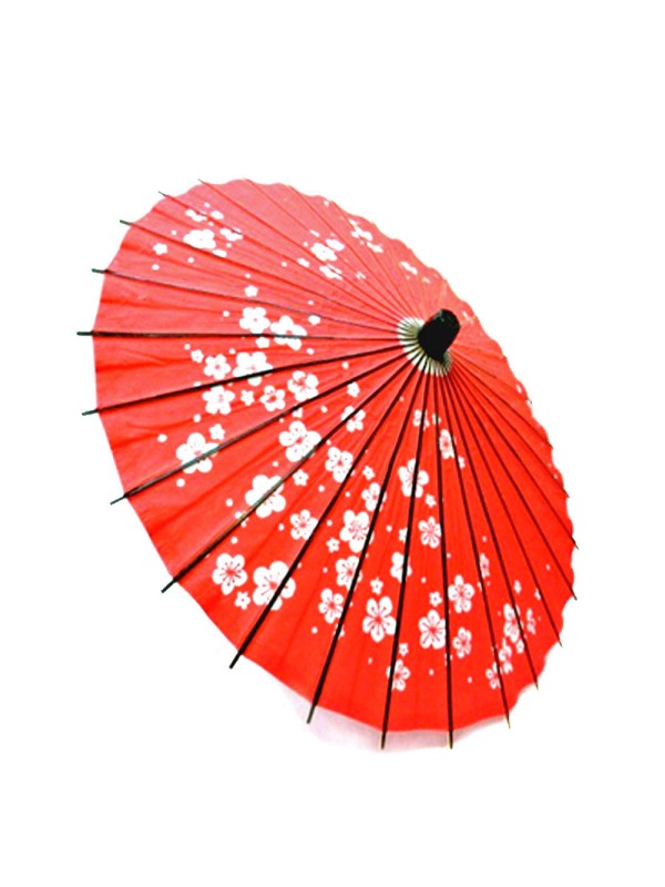 Wagasa red umè sunshade