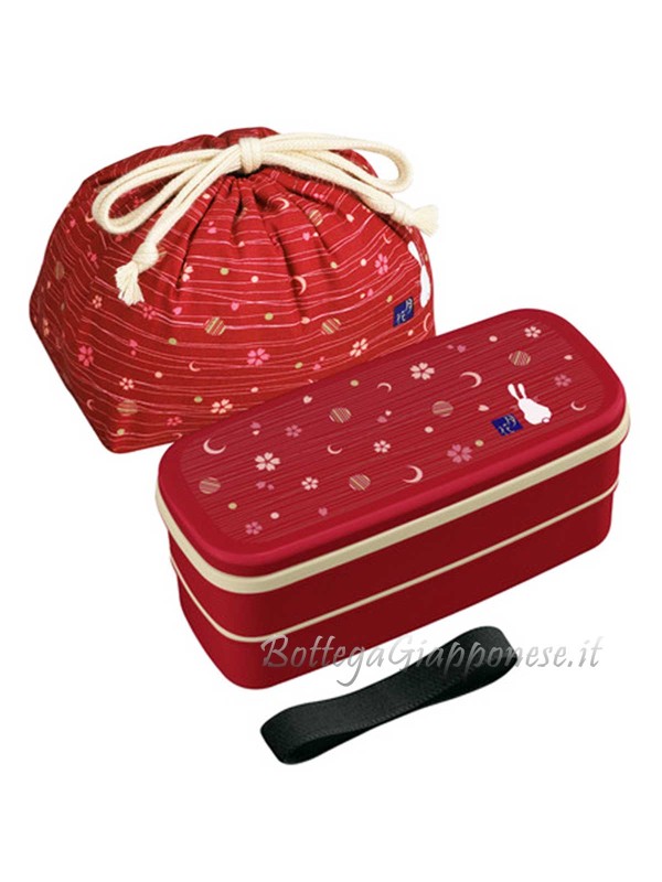 Bento with bag and chopsticks set Luna