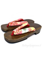 Geta Wooden Flip Flop Sandals (Size M) Kyoto