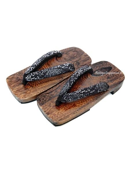 Snake flip flop wooden geta