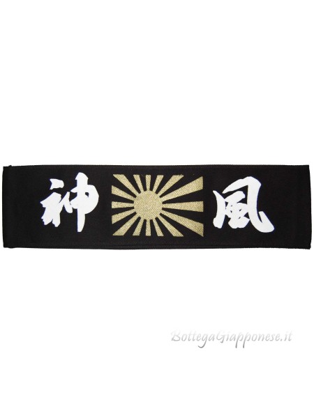 Hachimaki black bandana Kamikaze