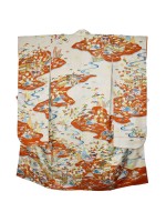 Furisode Momiji silk kimono