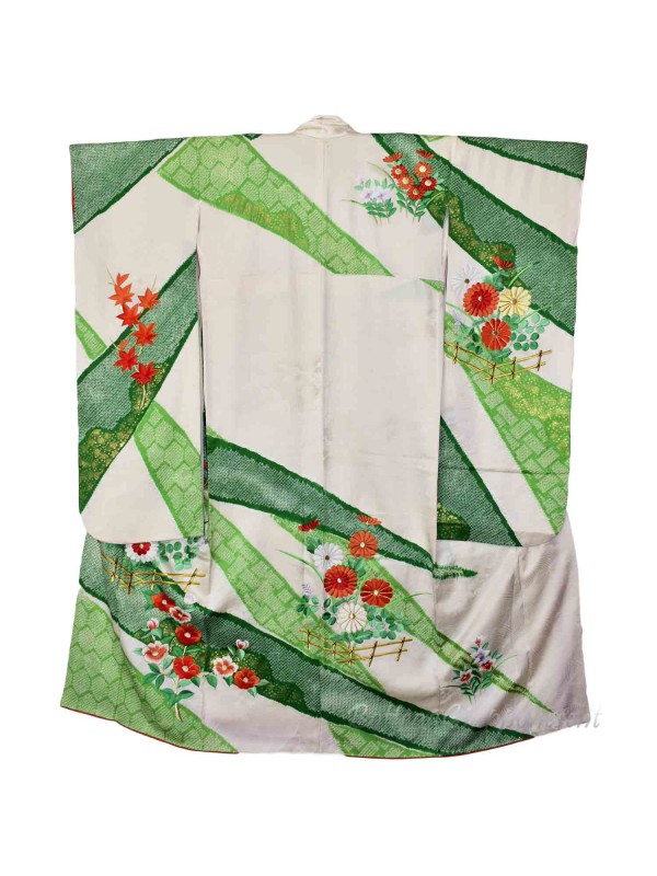 Furisode Shibori silk kimono