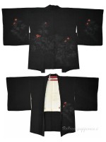 Haori silk kimono jacket damask design