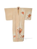 Houmongi kimono silk damask and embroidery