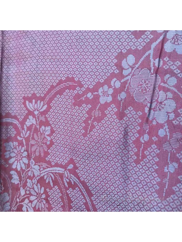 Komon iridescent lilac silk kimono