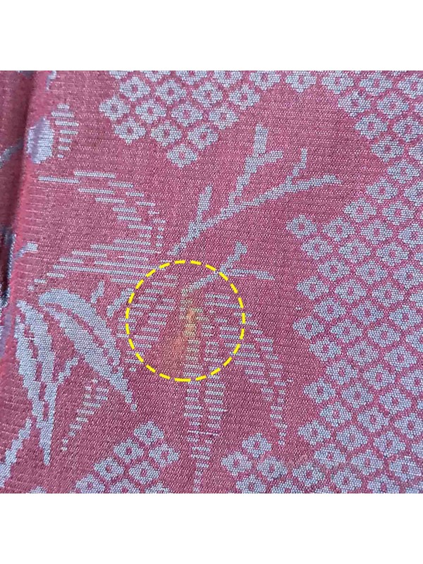 Komon iridescent lilac silk kimono