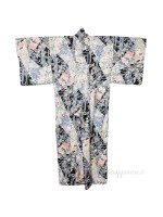 Komon kimono with multi-floral design