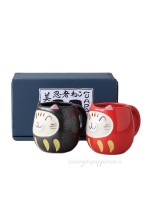 Pair of neko mugs gift set