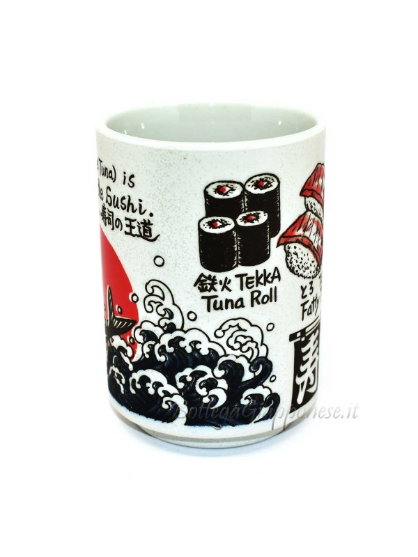 Cup | Sushi glass with food relief designs (1)