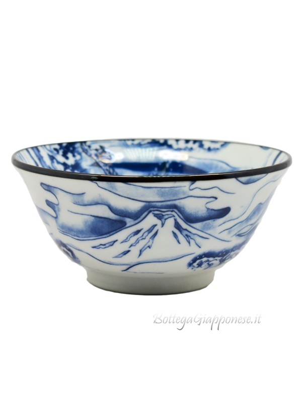 Bowl with dragon design (15x6,5cm) blue