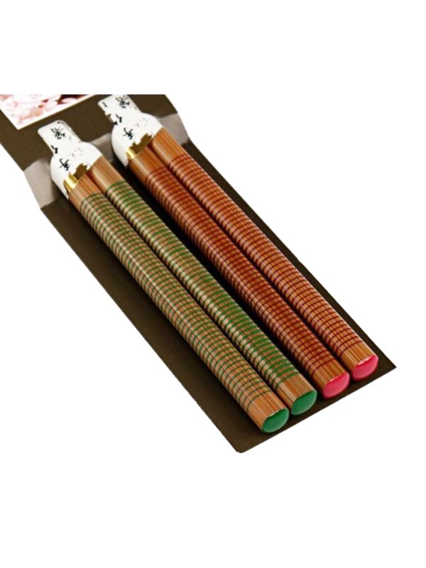 Hashi ramen chopsticks set lines two colors