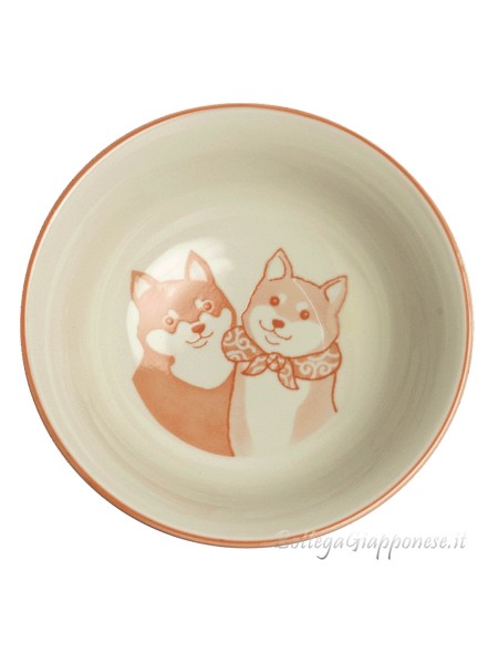 Bowl with shiba inu design (15x7cm) R