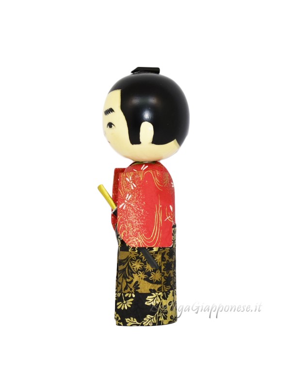 Kokeshi young Japanese samurai wakasamurai