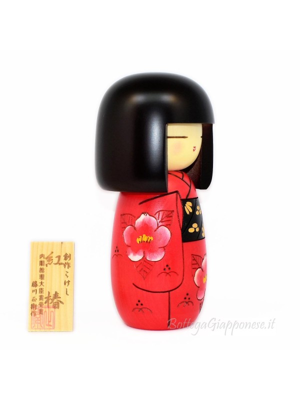 Kokeshi Beni Tsubaki red camellia