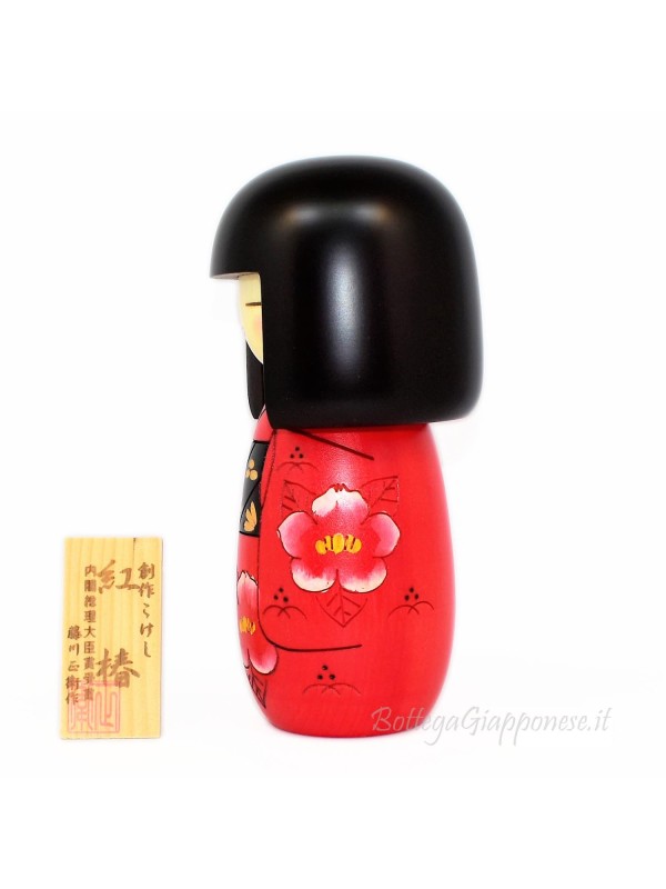 Kokeshi Beni Tsubaki red camellia