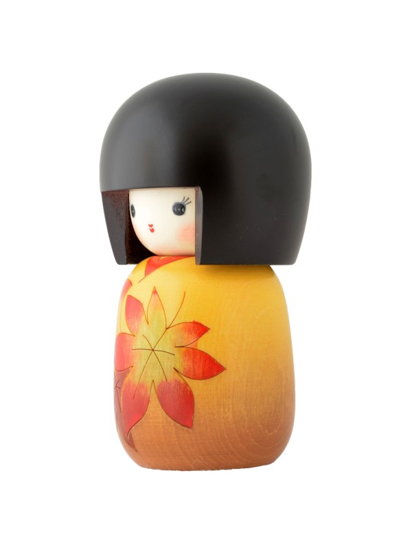 Kokeshi Momiji maple leaves