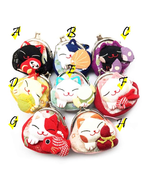 Neko Coin Holder with maneki neko