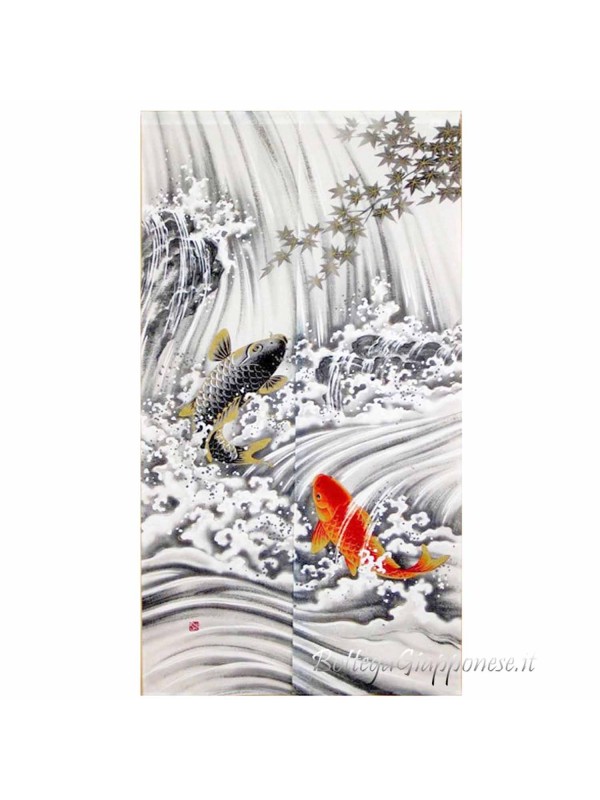 Noren koi carp Japanese curtain