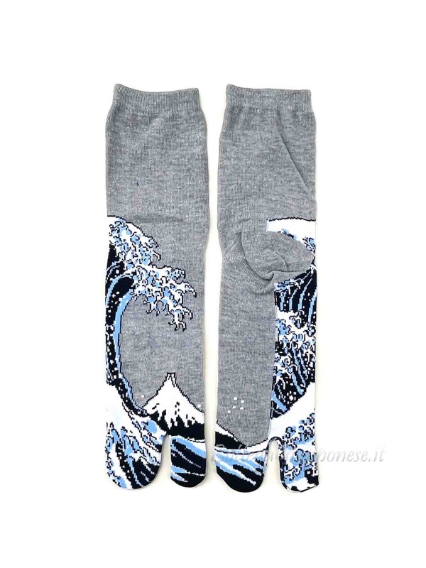 Tabi flip-flop socks with big wave design (tag. M-L)