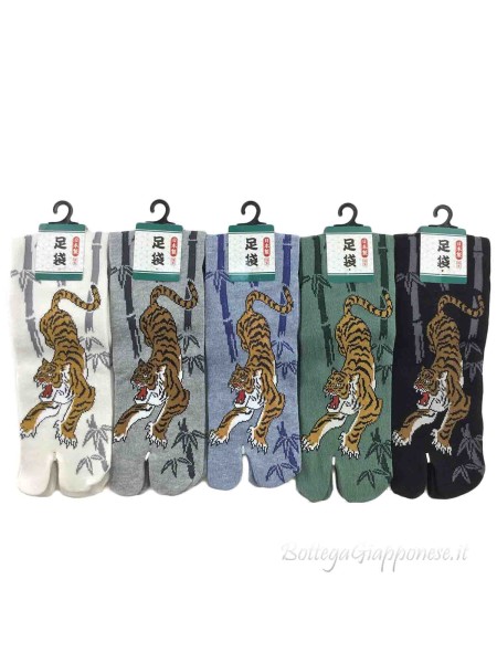 Tabi tiger thong socks (tag.L)