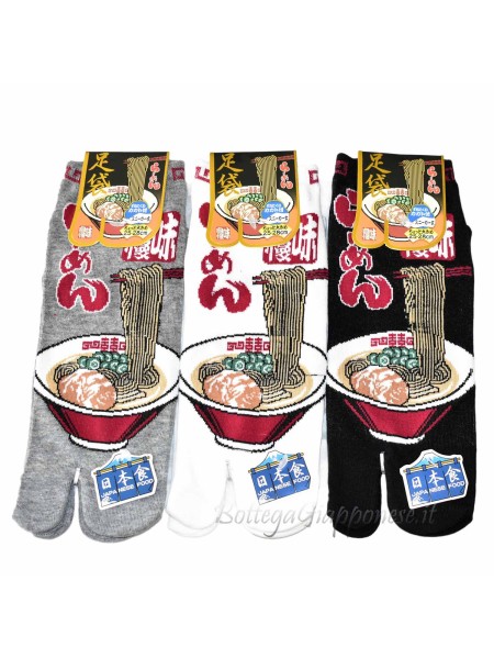 Tabi ramen design thong socks (tag.L) B