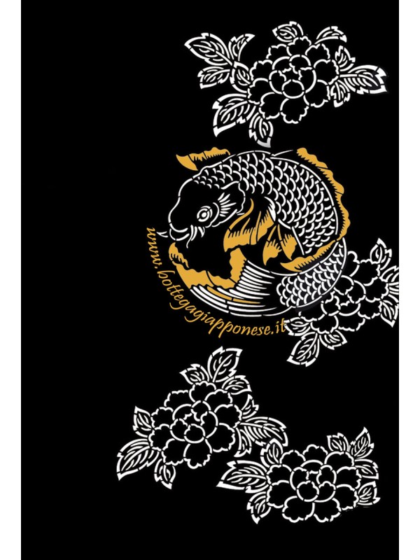 T-shirt Black with koi carp