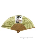 Sensu utamaro silk fan