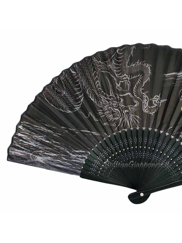 Sensu ryu fan with dragon motif