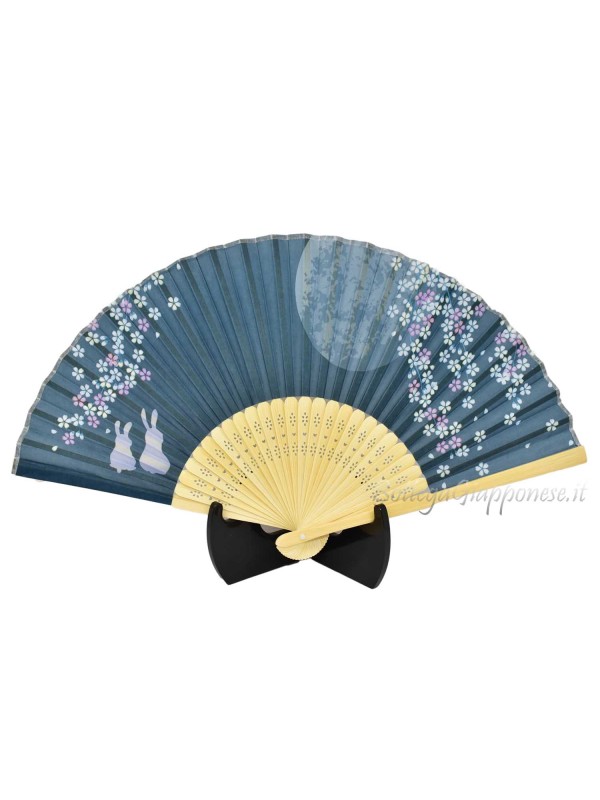 Sensu fan blue usagi