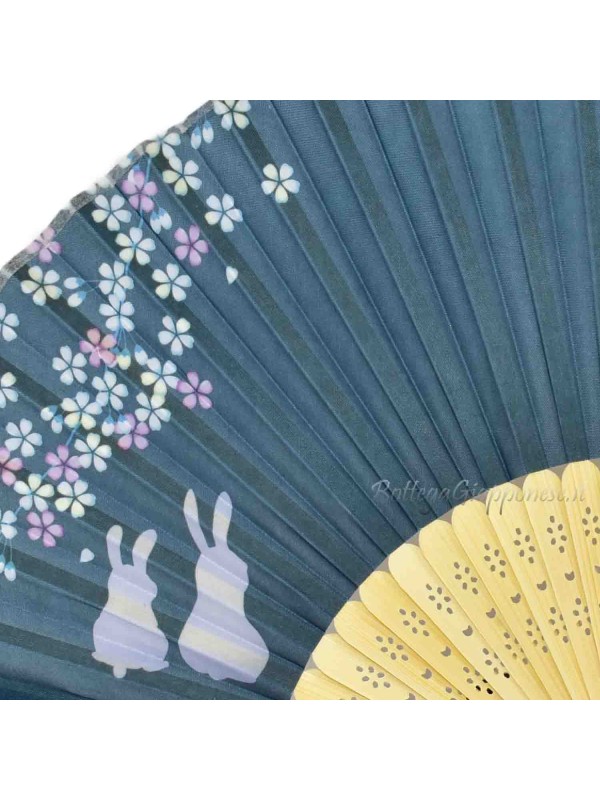 Sensu fan blue usagi