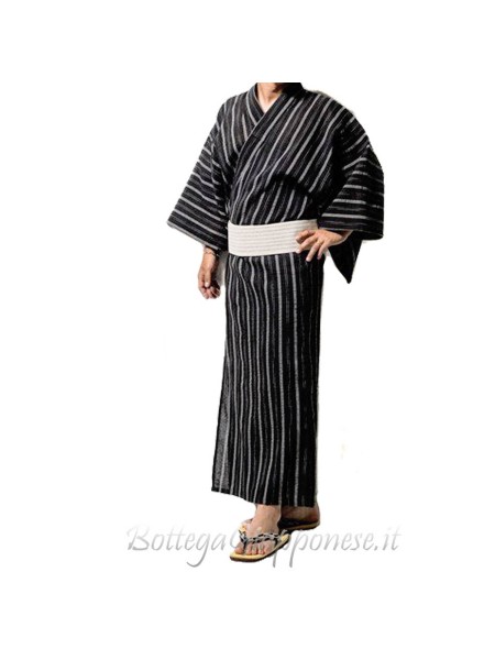 Yukata Black men's with obi included